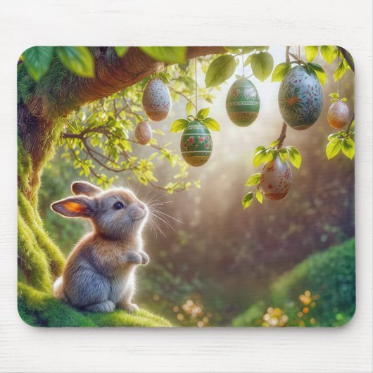 Sonnenschein unter einem Ostereierbaum Mousepad (Vorne)