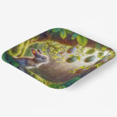 Sonnenschein unter einem Ostereierbaum Pappteller (Gewinkelt)