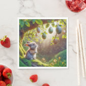 Sonnenschein unter einem Ostereierbaum Serviette (Beispiel)