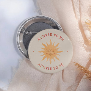 Sonnenschein Vintage Sonnenbaby Babyparty Tante wi Button