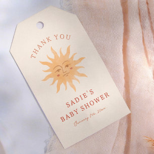 Sonnenschein Vintage Sun Baby Shower Danke Geschenkanhänger