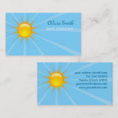 Sonnenschein-Visitenkarte Visitenkarte (Vorne/Hinten)