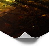 Sonnenschein-Vogel Poster (Ecke)