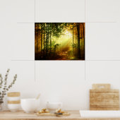 Sonnenschein-Vogel Poster (Küche)