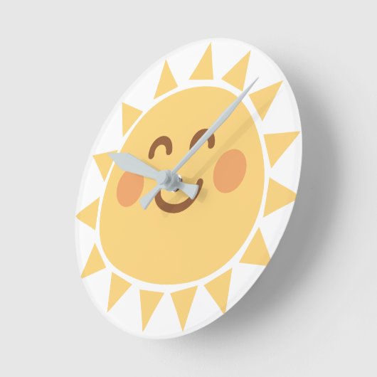 Sonnenschein-Wanduhr Runde Wanduhr (Winkel)