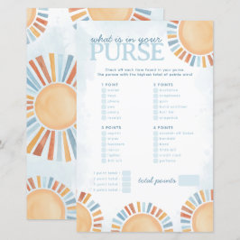 Sonnenschein Was in Ihrem Purse Baby Shower Game i