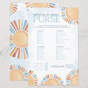 Sonnenschein Was in Ihrem Purse Baby Shower Game i