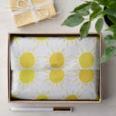 Sonnenschein Whimsical Yellow Sun Geburtstagsparty Seidenpapier (Geschenk)