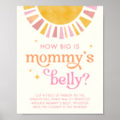 Sonnenschein Wie groß ist Mommys Belly Game Sign Poster (Vorne)