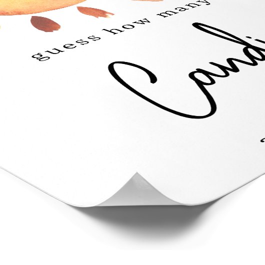 Sonnenschein Wie viele Bonbons Poster (Ecke)