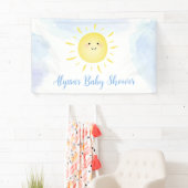 Sonnenschein Wolken Blue Boy Baby Dusche Banner (Insitu)