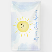 Sonnenschein Wolken Blue Boy Baby Dusche Banner (Vertikal)