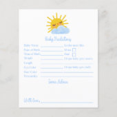 Sonnenschein Wolken Kinderdusche Vorhersagen und R (Vorderseite)