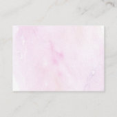 Sonnenschein Wolken Pink Babydusche Windelwanne Ra Begleitkarte (Rückseite)