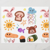 Sonnenschein, Wolken, Sterne, Bären, Bücher Flyer (Hinten)