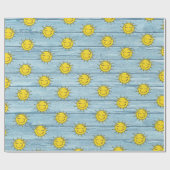 Sonnenschein Wrapping Papier Driftwood Beach. Geschenkpapier (Flach)