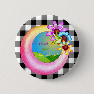 Sonnenschein-Wunsch-Pixel-Kunst Button