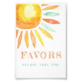 Sonnenschein-Zeichen für Wasserfarben Niedliche So Fotodruck (Vorne)