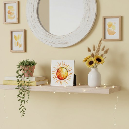 Sonnenschein-Zustand, Sorgen zurückgelassen Fotoplatte