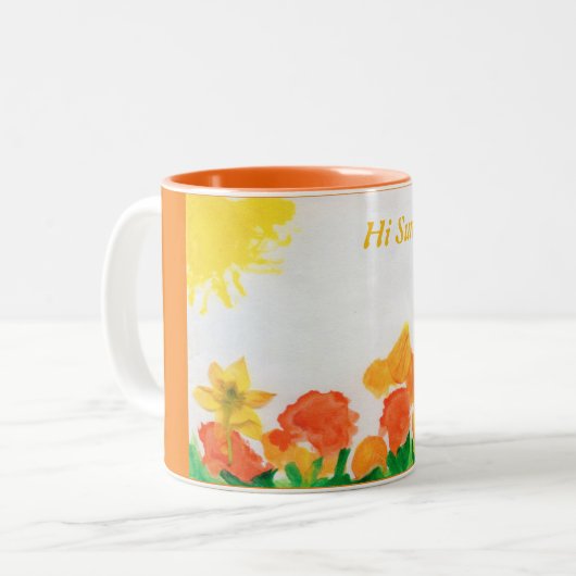 Sonnenschein Zweifarbige Tasse (Vorderseite Links)