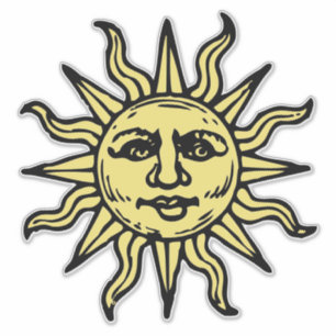 Sonnenscheindesign Aufkleber