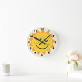 Sonnenscheindesign Runde Wanduhr (Zuhause)