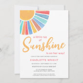 Sonnenscheindusche Einladung (Vorderseite)