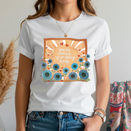 Sonnenscheinende Blume Phantastische Dinge treiben T-Shirt