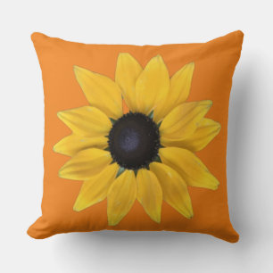 Sonnenscheinende Blume strahlt Frieden, Freude, Li Kissen