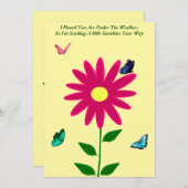 Sonnenscheinkarte senden feiertagskarte (Vorne/Hinten)