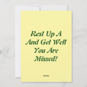 Sonnenscheinkarte senden feiertagskarte (Rückseite)