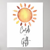 Sonnenscheinkarten und -geschenke poster (Vorne)