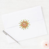Sonnenscheinkleber Runder Aufkleber (Umschlag)
