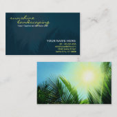 Sonnenscheinlandschaftsgestaltung Visitenkarte (Vorne/Hinten)