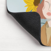 Sonnenscheinmädchen Mousepad (Ecke)