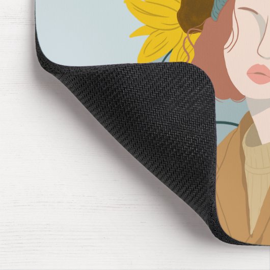 Sonnenscheinmädchen Mousepad (Ecke)