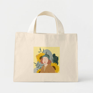 Sonnenscheinmädchen Tote Bag Mini Stoffbeutel