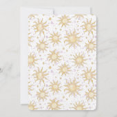 Sonnenscheinsteine und Sonnenschutzdusche Einladung (Rückseite)