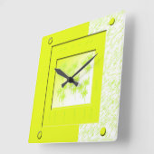 SonnenscheinWall-Uhr Quadratische Wanduhr (Winkel)