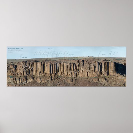 Sonnenscheinwand-Aussichtsplattform für Kletterfüh Poster (Vorne)