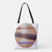 Sonnenschicht Meeres Schönheit Tasche (Rückseite)
