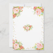 Sonnenschirm April Dusche Kinderdusche Einladung (Rückseite)