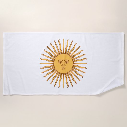 Sonnenschirm (argentinische Sonne) Strandtuch (Vorderseite)