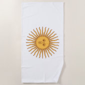 Sonnenschirm (argentinische Sonne) Strandtuch (Vorderseite)