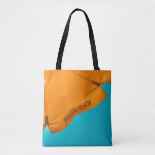 Sonnenschirm aus Orangenbanane Tasche