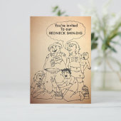 Sonnenschirm aus Redneck/Party Einladungen (Stehend Vorderseite)