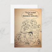 Sonnenschirm aus Redneck/Party Einladungen (Vorne/Hinten)