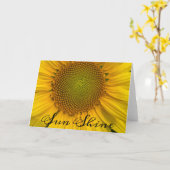 SONNENSCHIRM FOTO GREETKARTE KARTE (Gelbe Blume)