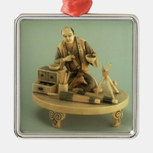 Sonnenschirm-Hersteller, Okinomo, die Edo-Zeit Ornament Aus Metall