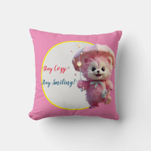 "Sonnenschirm lächeln" Kissen